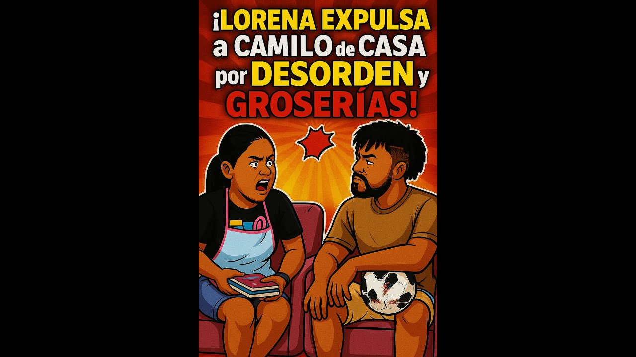 Лорена выгоняет Камило из дома за беспорядок и грубость.
