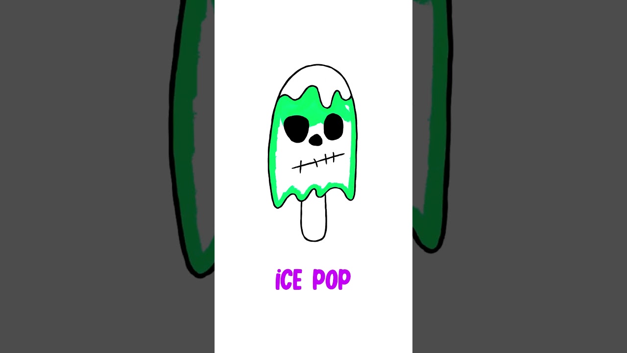 Easy Ice Pop Drawing 