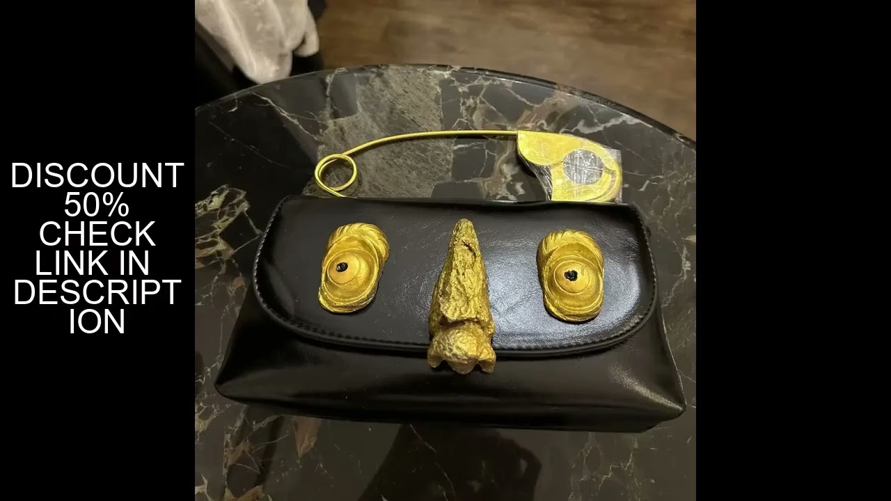 Niche Design Pins Bag with Nose and Eyes Fashion Dinner Handbag Personality PU Leather Women'Bag Sui