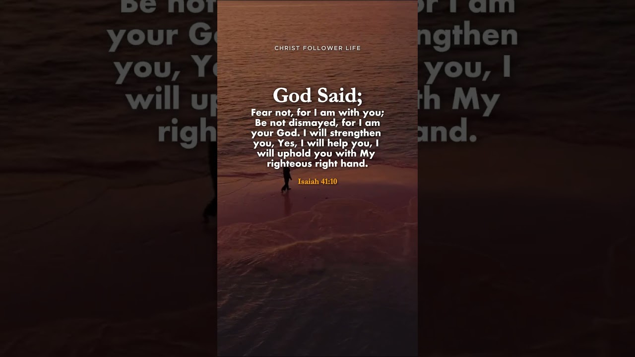 Bible Verse for Today ✝️ God’s Promise Of Strength 🙏