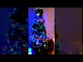 Xmas 光ファイバークリスマスツリー 150cmを飾ってみた