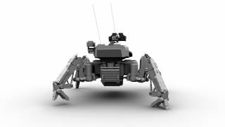 Quadrupedal Tank Walk Cycle