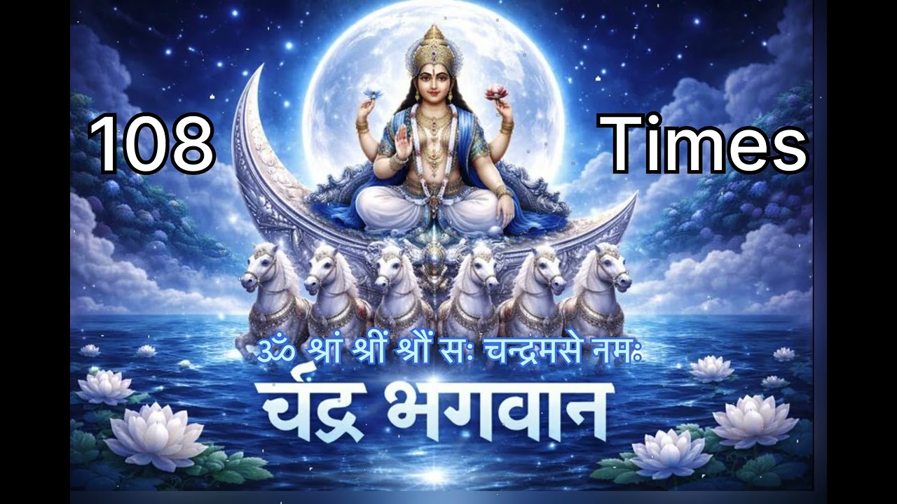 "Chant Chandra Beej Mantra 108 Times | Divine Energy & Blessings of Lord Chandra” @YouTube 
