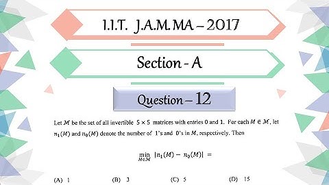 IIT JAM 2017 Mathematics Solutions Linear Algebra | Question 11 | Upper and Lower Triangular Matrix
