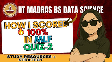 How I Got Full Marks in Machine Learning Foundations Quiz 2 | Study Plan & Resources #iitmadras