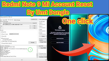Redmi note 9 Mi Account Reset by Umt dongle #unlock_tool