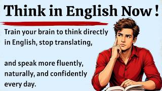 Think in English | Stop Translating and Speak English Fluently Fast | Improve Your English Fluency