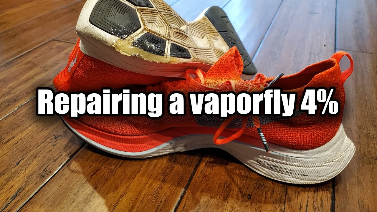 Nike Vaporfly 4 Shoe Repair with Shoe Goo Extend shoe life! YouTube