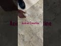 What Acid Does to Stone, Travertine #acid #travertine #stone #academyofclean #gemclean