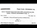 Financial Management B.com