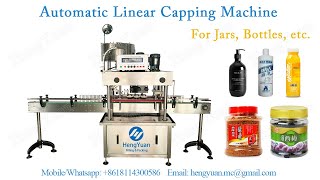 Automatic Linear Capping Machine for jars, bottles, etc Net Worth