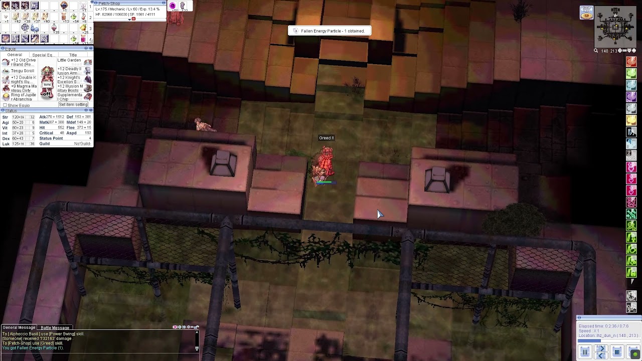 [iRO] Mechanic : Power Swing [After 185 Improvement] vs Biolab 5 [No MVP]