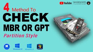4 Method to Check if a Hard Disk is MBR or GPT in windows 10 | hdd ssd partition style