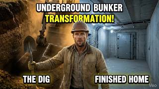 Famous Underground Bunker Build from Scratch 🏗️ Hidden Survival Shelter Transformation Net Worth