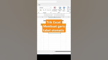 Trik Excel : Membuat garis tabel otomatis #trending #tutorialexcel #belajarexcelpemula #education