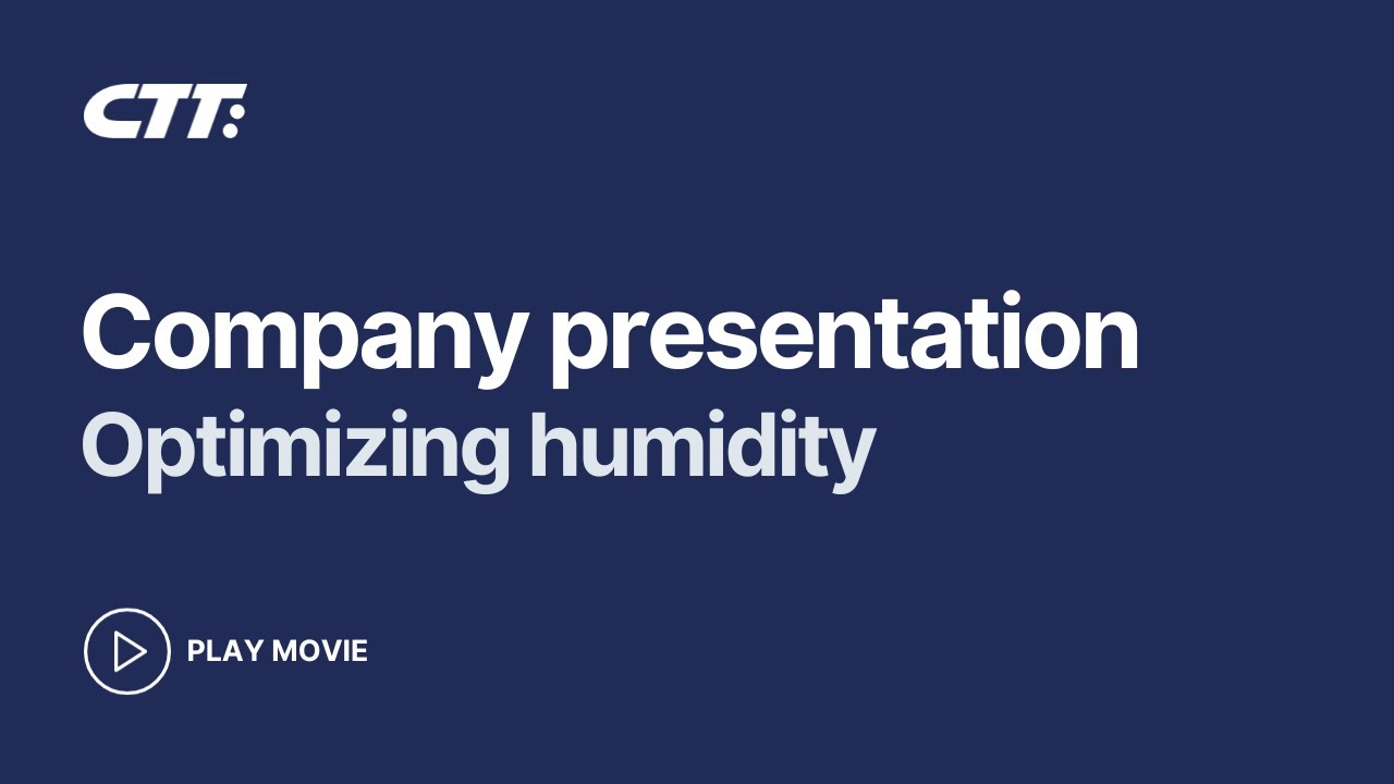 ✅ Company presentation video - CTT Systems - optimizing humidity in aircraft
