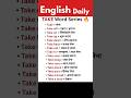"TAKE" Sentences you must learn | Speak English fluently and with confidence 🚀
