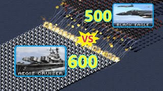 Aegis vs Black Eagle - Same Cost - Red Alert 2