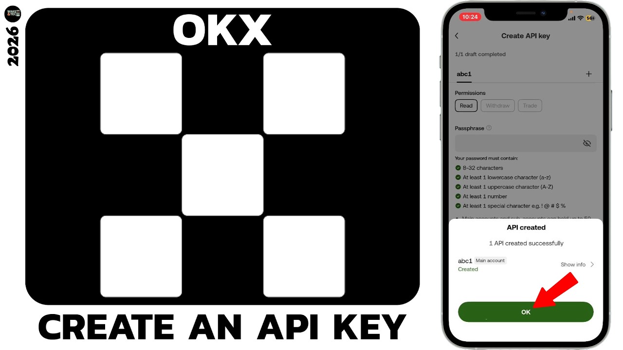 How to Create API Key on OKX Safely (Full Guide 2026)? - YouTube