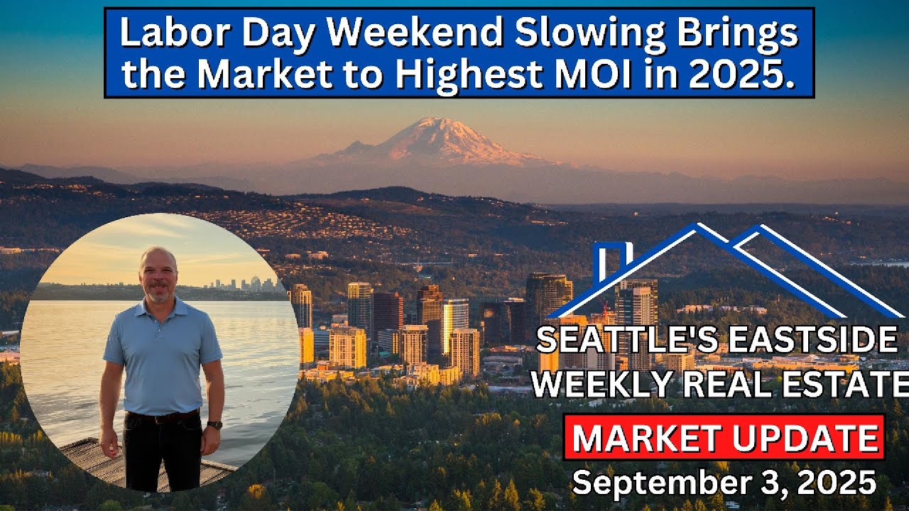 Labor Day Weekend Slowing Brings the Market to Highest MOI in 2025  Seattle's Eastside Update 9-3-25