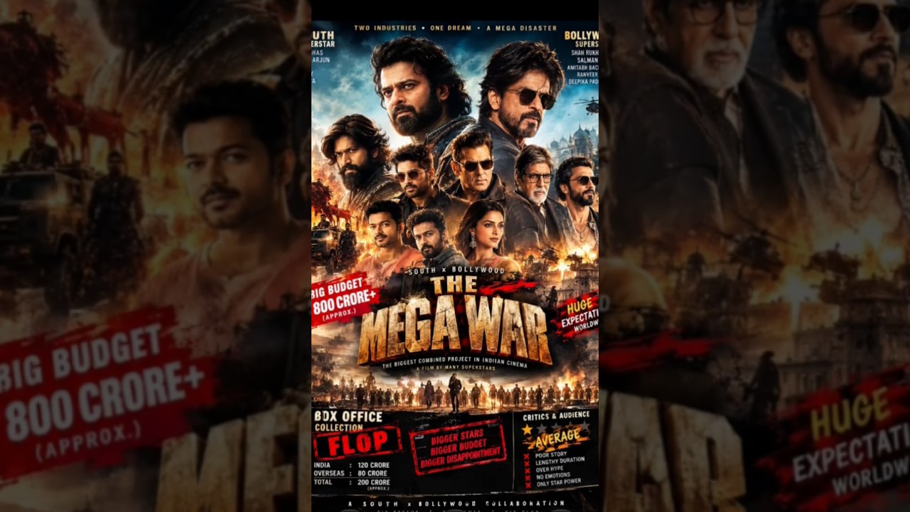 SOUTH AND BOLLYWOOD BIG MEGA FLOP DISASTER #south #bollywood #viral #movie #telugu #love #review