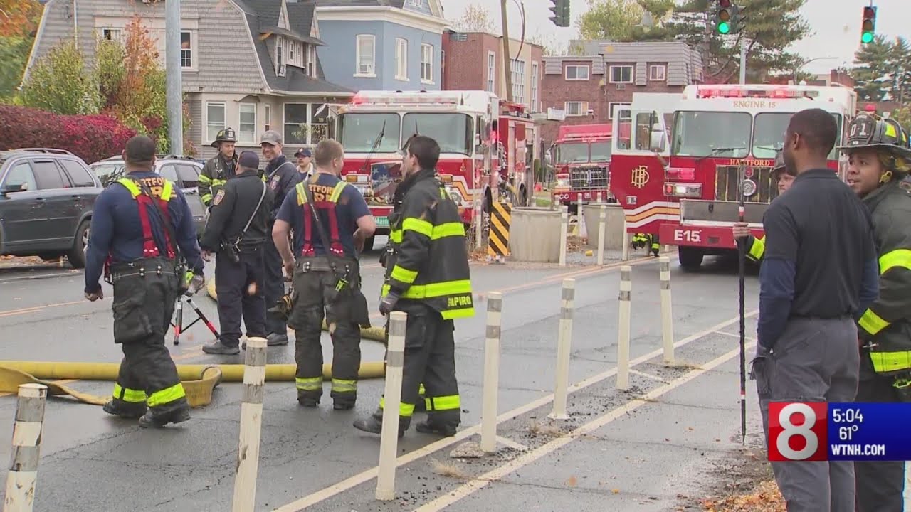 2 rescued from apartment building fire on Wethersfield Avenue in Hartford