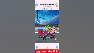 Brainy Prankster level 46 Help them slow down #music #games #logiclike #viral #latest #trending #now