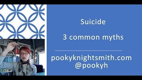Suicide: 3 common myths & misconceptions