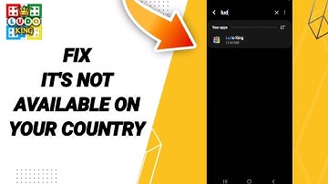 How To Fix Iťs Not Available On Your Country On Ludo King App