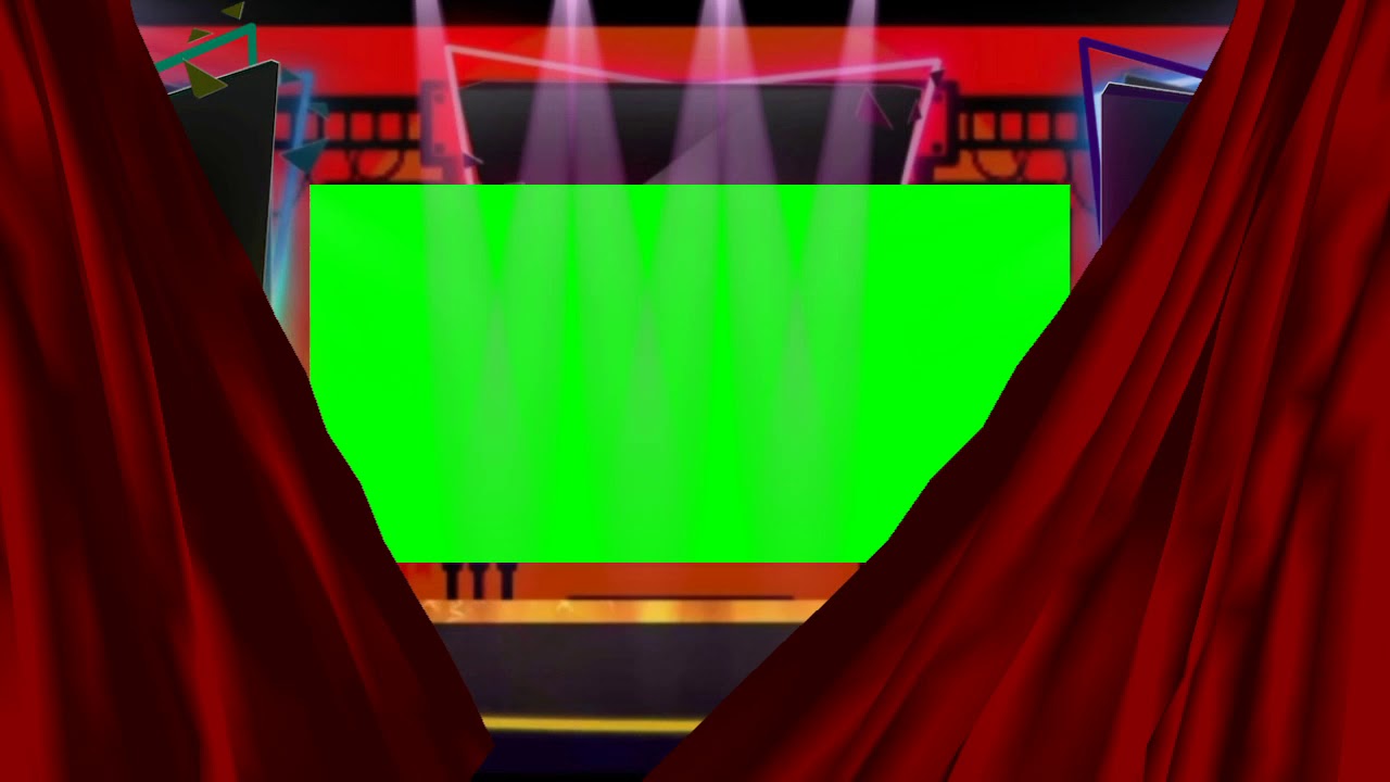 Green screen stage spotlight YouTube