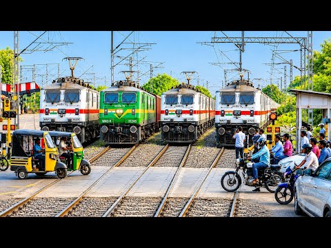 4K Perfect Crossing Trains at Railway Gate | @Railterritorial