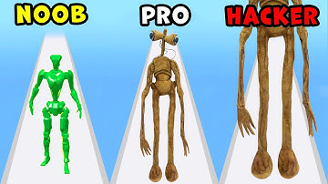 Noob vs Pro vs Hacker in Pierce them all 3D