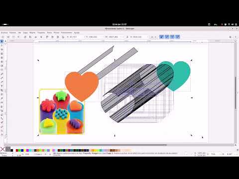 Extruir entre dos trayectos en Inkscape