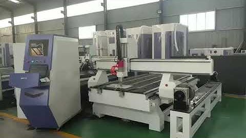 AKM1325C 4 axis independent rotary device atc cnc router