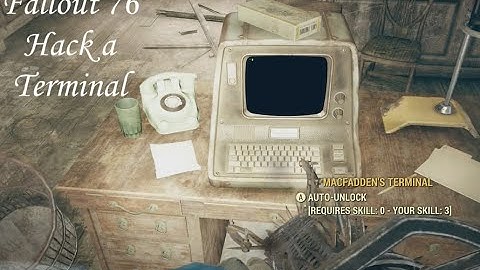 Fallout 76 - Hack a Terminal (0/1) - Daily Challenge