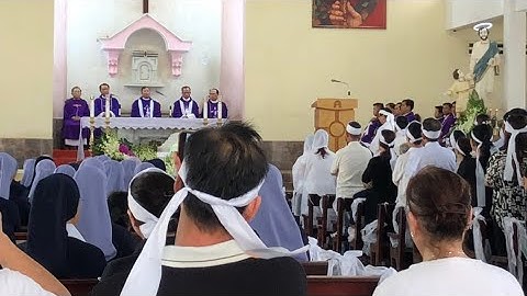 Lời Cảm Tạ Của Tang Quyến Đến Quý Cha Và Cộng Đoàn Thánh Lễ An Táng Ông Cố Vinh Sơn GX Liên Kim Sơn 