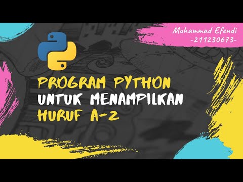 Python - Menampilkan huruf A - Z