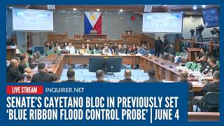  Senates Cayetano Bloc In Previously Set blue Ribbon Flood Control Probe