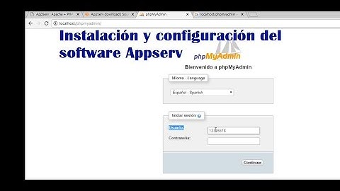 Instalación PhpmyAdmin-LocalHost mediante Appserv