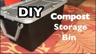 DIY How to Compost in a Storage Bin #compostinginastoragebin #composting #compostbin #blackgardeners