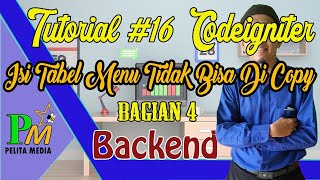 Tutorial Codeigniter #16 Cara Mengatasi Isi Tabel Pada Simple Table (AdminLTE) Tidak Bisa DiCopy