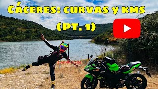 Cáceres: #Curves and Kms (Pt. 1) 🏍💨💚 #ladykiller #ladykillerguerrera #motorcycle #travelbymotorcy...