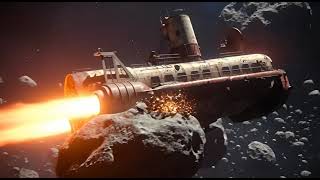 Amazing AI Spaceship Flying Through Asteroids 🚀 |#ai #shorts #space #aivideo #spaceship #viralshorts