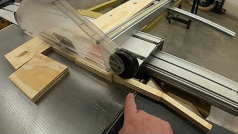 Sliding Table Saw Safety Demonstration