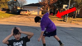 CRAZY DAD DESTROYS SONS XBOX CONTROLLER!!!