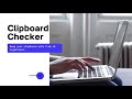 Clipboard Checker for Chrome chrome extension