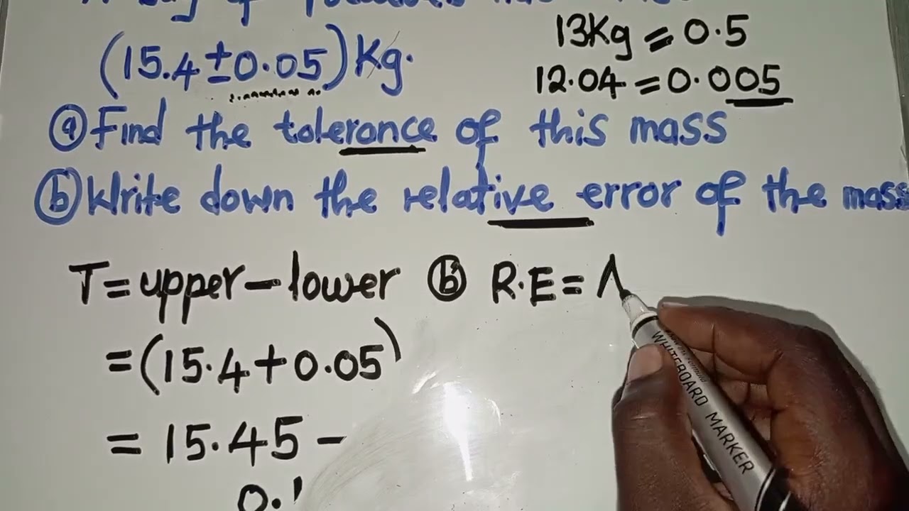 Approximations || Tolerance and Relative error of (15.4+/- 0.05)Kg || Well Explained