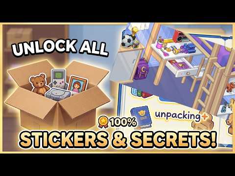 How to Unlock ALL Stickers in Unpacking+ | 100% Achievement Guide