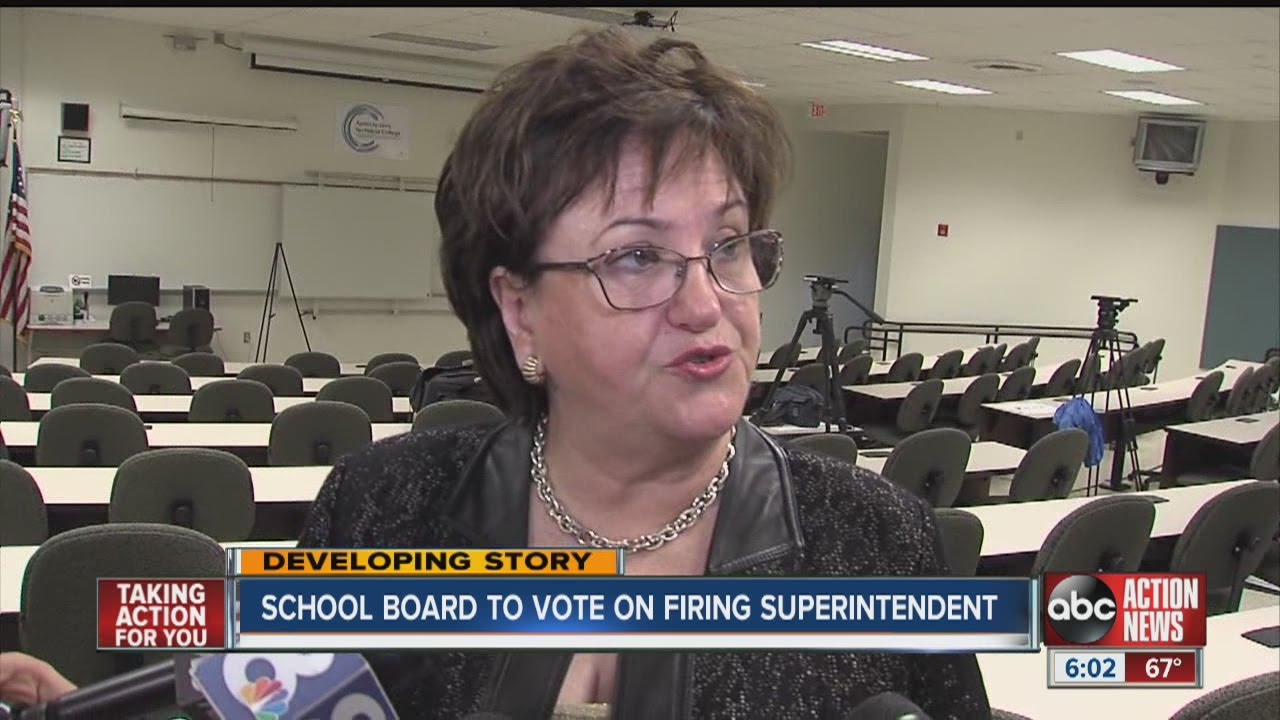 School board to vote on firing superintendent - YouTube