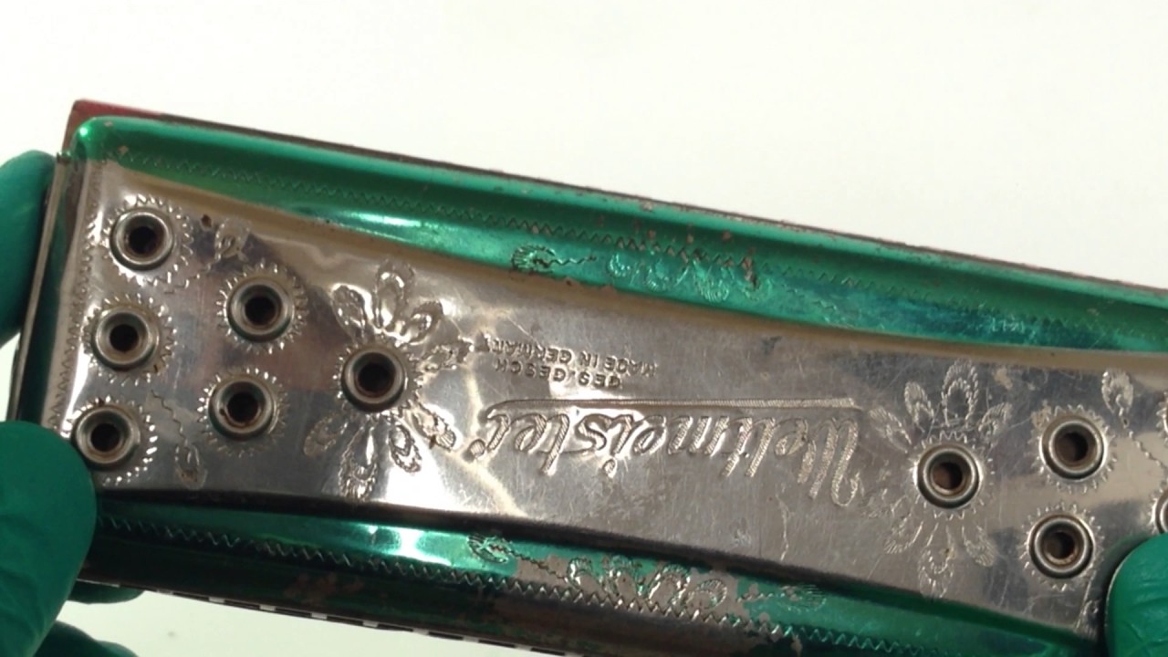 Vintage Weltmeister Harmonica Vermona German Ges Gesch Musical Instrument